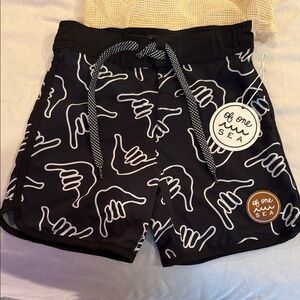 Of One Sea Kid’s Board Shorts. NWT! Size Boy’s 7/8